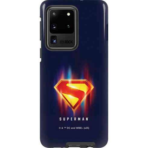 Superman 2025 Energy Shield Neon Emblem Galaxy S20 Ultra 5G Pro Case