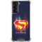 Superman 2025 Energy Shield Neon Emblem Galaxy S21 5G Clear Case