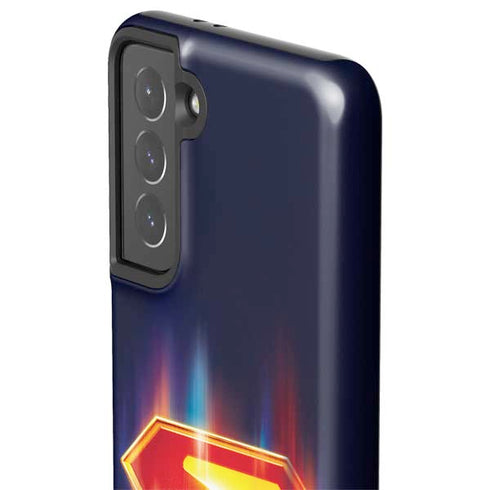 Superman 2025 Energy Shield Neon Emblem Galaxy S21 5G Pro Case