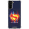 Superman 2025 Energy Shield Neon Emblem Galaxy S21 FE Clear Case