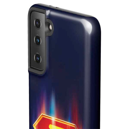 Superman 2025 Energy Shield Neon Emblem Galaxy S21 FE Pro Case