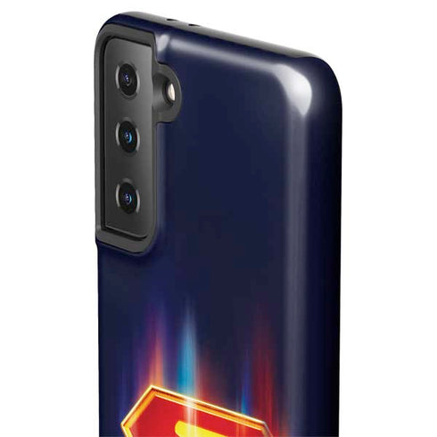 Superman 2025 Energy Shield Neon Emblem Galaxy S21 Plus 5G Pro Case