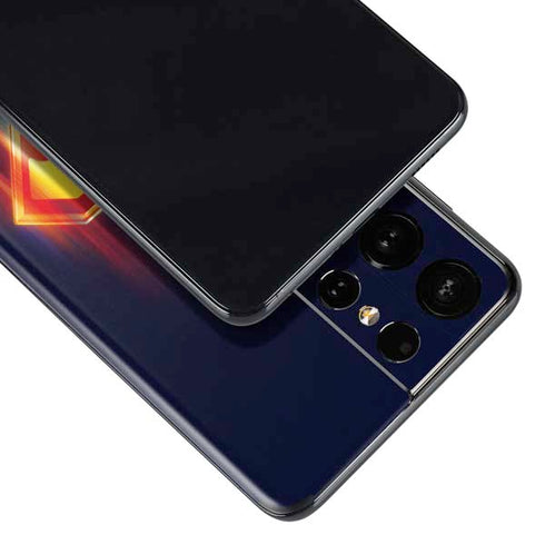 Superman 2025 Energy Shield Neon Emblem Galaxy S21 Ultra 5G Skin