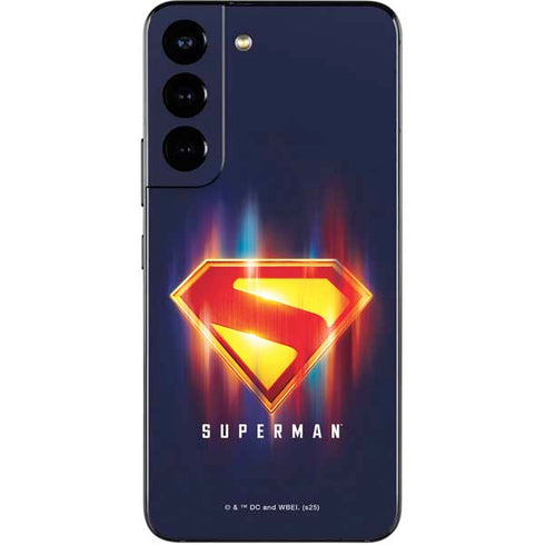 Superman 2025 Energy Shield Neon Emblem Galaxy S22 Skin