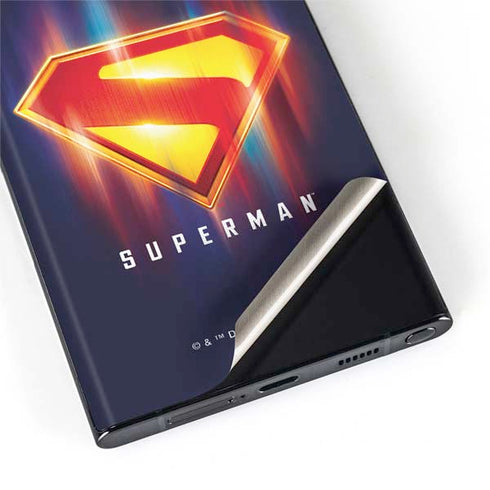 Superman 2025 Energy Shield Neon Emblem Galaxy S22 Ultra Skin