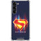 Superman 2025 Energy Shield Neon Emblem Galaxy S23 FE Clear Case