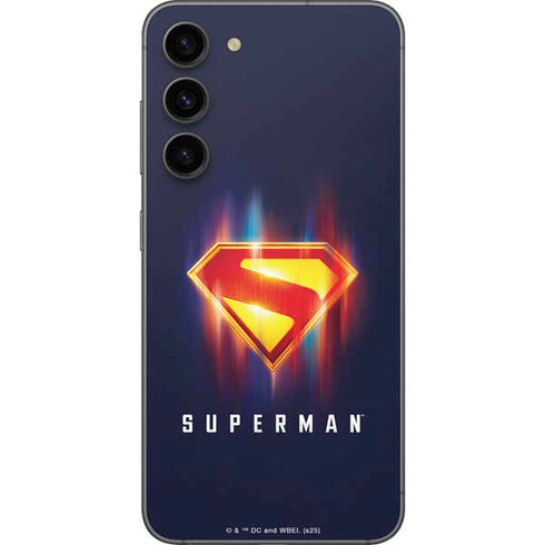 Superman 2025 Energy Shield Neon Emblem Galaxy S23 FE Skin