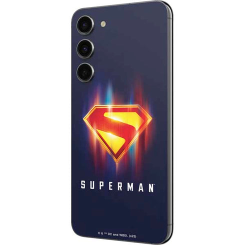 Superman 2025 Energy Shield Neon Emblem Galaxy S23 FE Skin