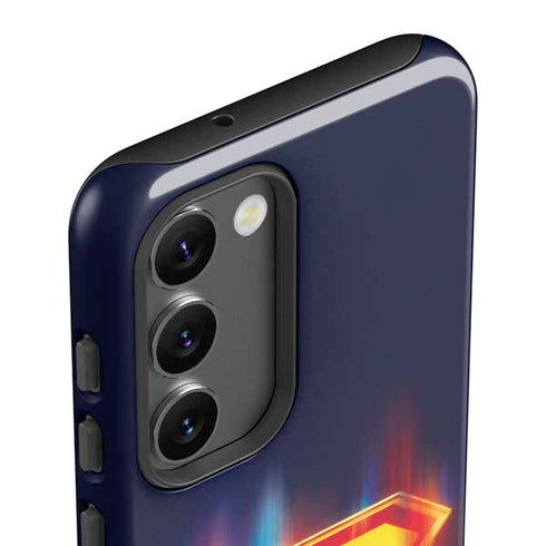 Superman 2025 Energy Shield Neon Emblem Galaxy S23 Plus Pro Case