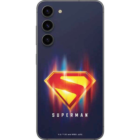 Superman 2025 Energy Shield Neon Emblem Galaxy S23 Plus Skin