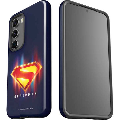 Superman 2025 Energy Shield Neon Emblem Galaxy S23 Pro Case