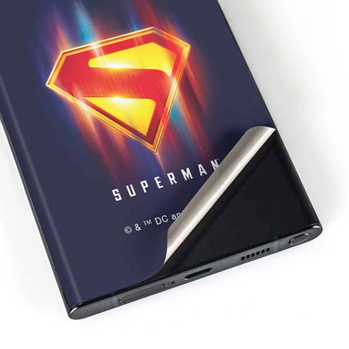 Superman 2025 Energy Shield Neon Emblem Galaxy S23 Ultra Skin