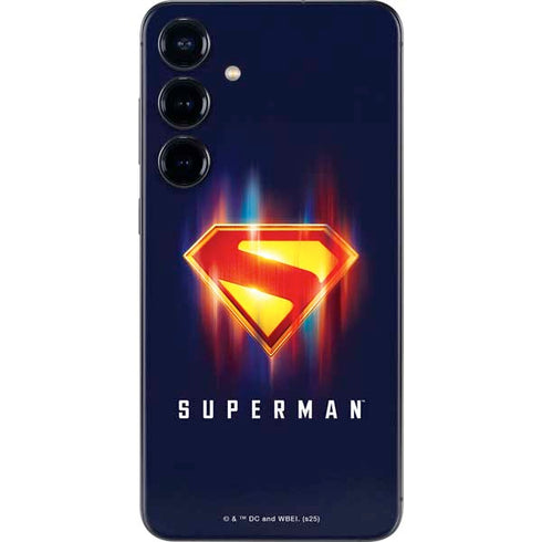 Superman 2025 Energy Shield Neon Emblem Galaxy S24 Plus Skin