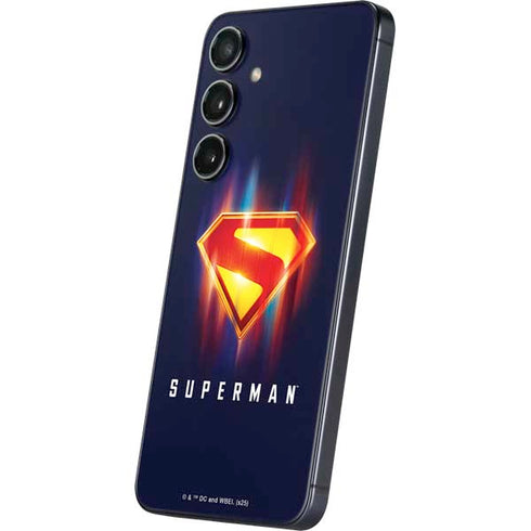 Superman 2025 Energy Shield Neon Emblem Galaxy S24 Plus Skin