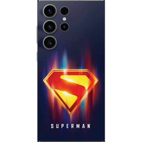 Superman 2025 Energy Shield Neon Emblem Galaxy S24 Ultra Skin