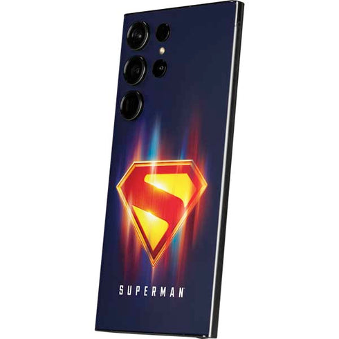 Superman 2025 Energy Shield Neon Emblem Galaxy S24 Ultra Skin