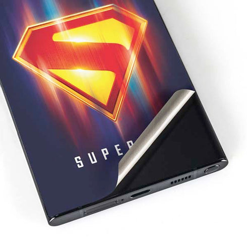 Superman 2025 Energy Shield Neon Emblem Galaxy S24 Ultra Skin