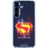 Superman 2025 Energy Shield Neon Emblem Galaxy S25 Clear Case