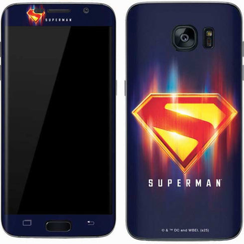 Superman 2025 Energy Shield Neon Emblem Galaxy S7 Skin