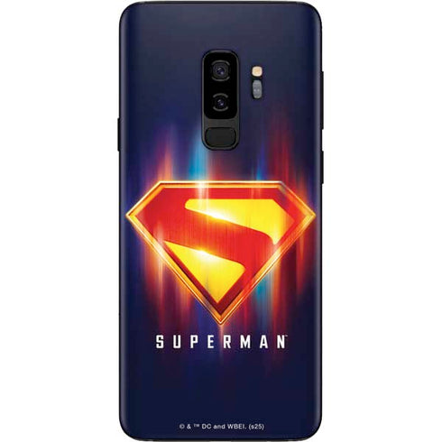 Superman 2025 Energy Shield Neon Emblem Galaxy S9 Plus Skin