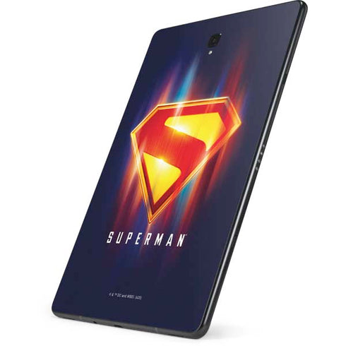 Superman 2025 Energy Shield Neon Emblem Samsung Galaxy Tab Skin