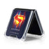 Superman 2025 Energy Shield Neon Emblem Galaxy Z Flip5 5G Clear Case