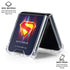 Superman 2025 Energy Shield Neon Emblem Galaxy Z Flip6 Clear Case