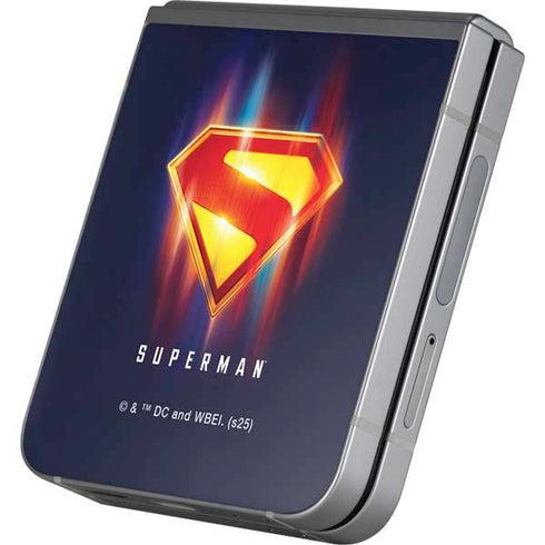 Superman 2025 Energy Shield Neon Emblem Galaxy Z Flip6 Skin
