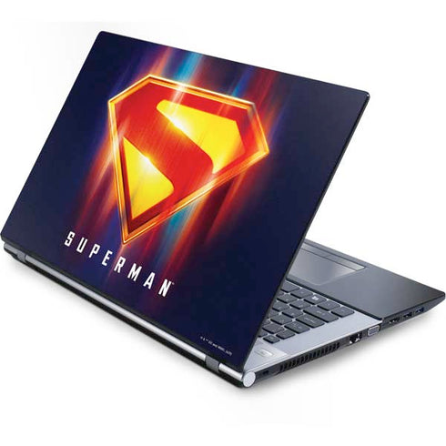Superman 2025 Energy Shield Neon Emblem Generic Laptop Skin