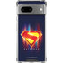 Superman 2025 Energy Shield Neon Emblem Google Pixel 8a Clear Case