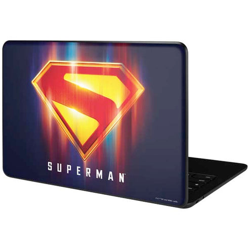 Superman 2025 Energy Shield Neon Emblem Google Pixelbook Go Skin
