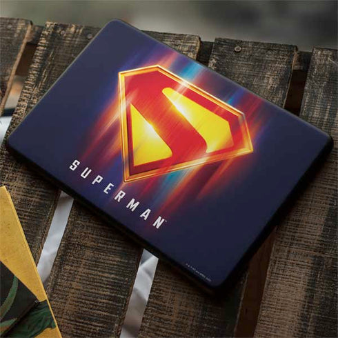 Superman 2025 Energy Shield Neon Emblem Google Pixelbook Go Skin
