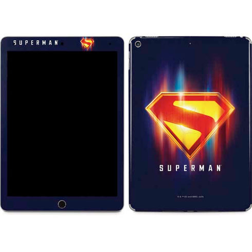 Superman 2025 Energy Shield Neon Emblem iPad Skins