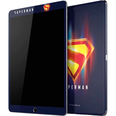 Superman 2025 Energy Shield Neon Emblem iPad Skins