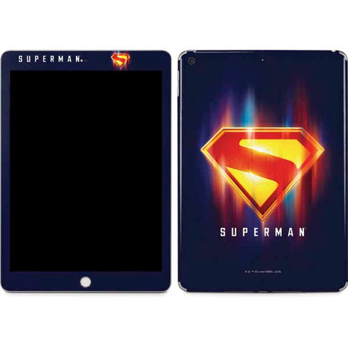 Superman 2025 Energy Shield Neon Emblem Apple iPad Skin
