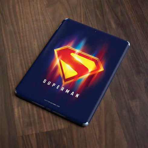 Superman 2025 Energy Shield Neon Emblem Apple iPad Skin