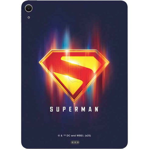 Superman 2025 Energy Shield Neon Emblem Apple iPad Air Skin