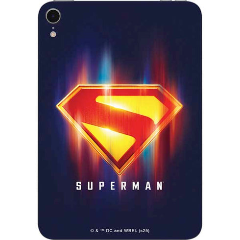 Superman 2025 Energy Shield Neon Emblem Apple iPad Mini Skin