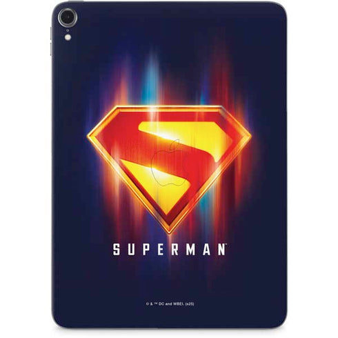 Superman 2025 Energy Shield Neon Emblem Apple iPad Pro Skin