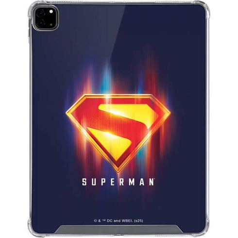 Superman 2025 Energy Shield Neon Emblem iPad Pro 12.9in (2020) Clear Case
