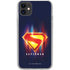Superman 2025 Energy Shield Neon Emblem iPhone 11 Clear Case