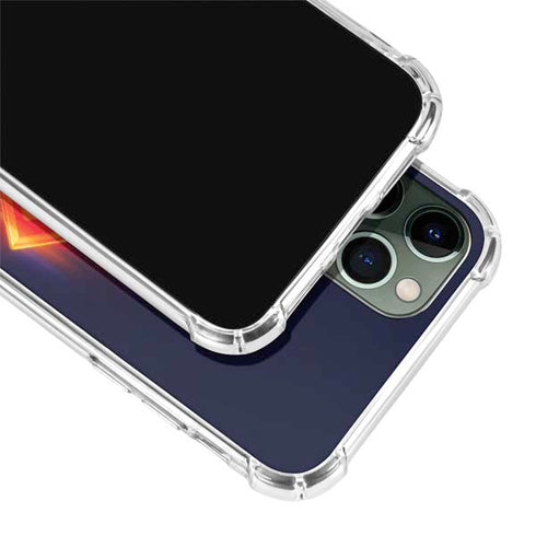 Superman 2025 Energy Shield Neon Emblem iPhone 11 Pro Max Clear Case