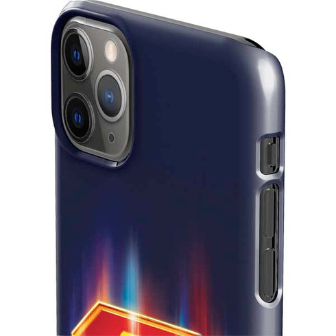 Superman 2025 Energy Shield Neon Emblem iPhone 11 Pro Max Lite Case