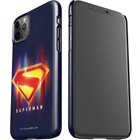 Superman 2025 Energy Shield Neon Emblem iPhone 11 Pro Max Lite Case