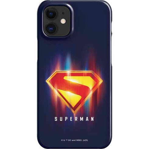 Superman 2025 Energy Shield Neon Emblem iPhone 12 Mini Lite Case
