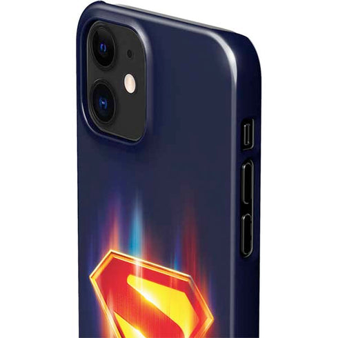Superman 2025 Energy Shield Neon Emblem iPhone 12 Mini Lite Case