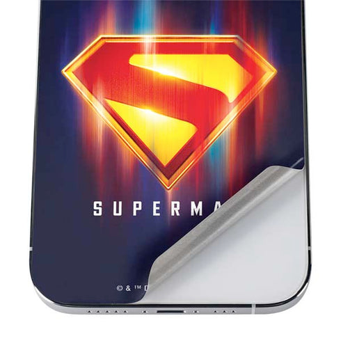 Superman 2025 Energy Shield Neon Emblem iPhone 12 Pro Skin