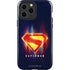 Superman 2025 Energy Shield Neon Emblem iPhone 13 Pro Max Impact Case