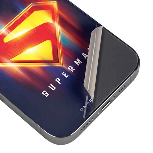 Superman 2025 Energy Shield Neon Emblem iPhone 13 Pro Skin