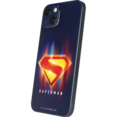 Superman 2025 Energy Shield Neon Emblem iPhone 13 Skin
